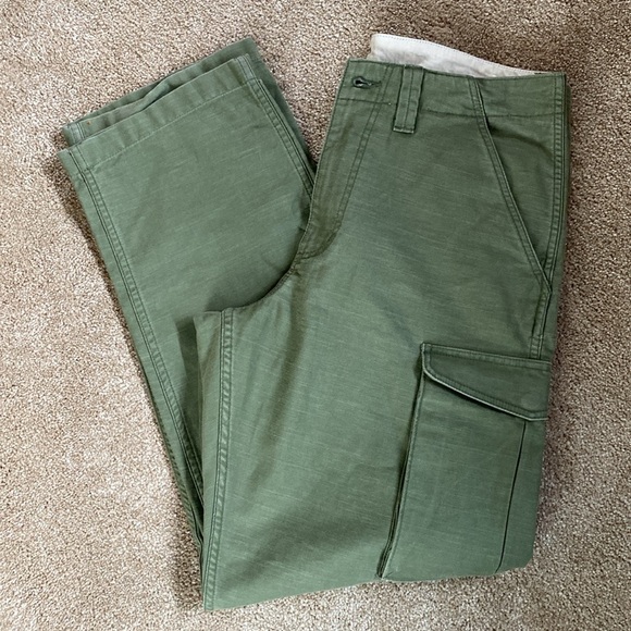 Wrangler Pants - Wrangler Casey Jones Cargo Heritage  Workwear Pants Green Size W34 L31.5